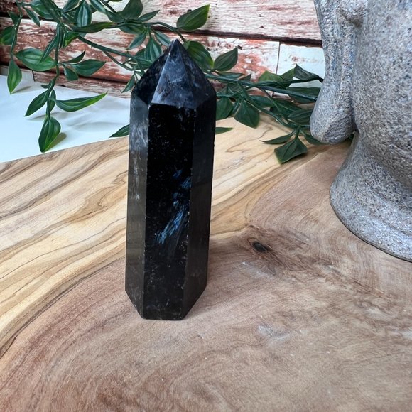 Natural Spiritual Astrophyllite Tower, Reiki Chakra Crystal Tower - Picture 2 of 10